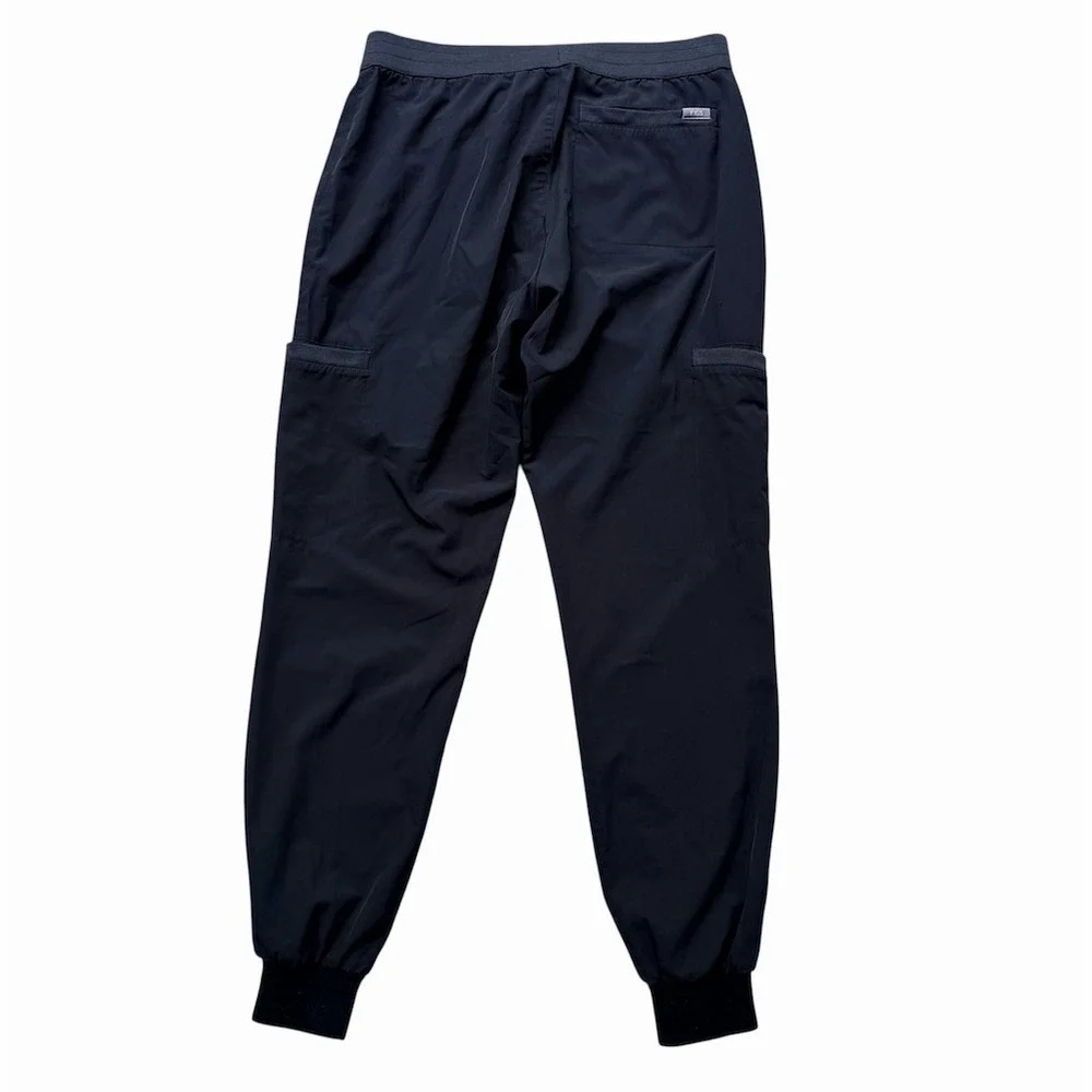 FIGS Men's Scrub Jogger Pants Size M Navy Blue Teal Drawstring Cargo